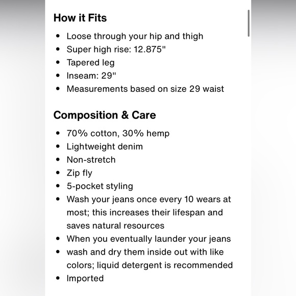 Levi’s High Rise Loose Fit Taper Jean 90’s style - Picture 7 of 15